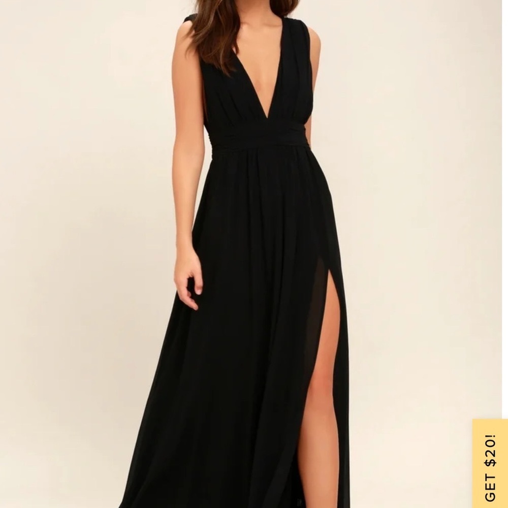 Black Maxi Dress from Lulu’s Size Medium